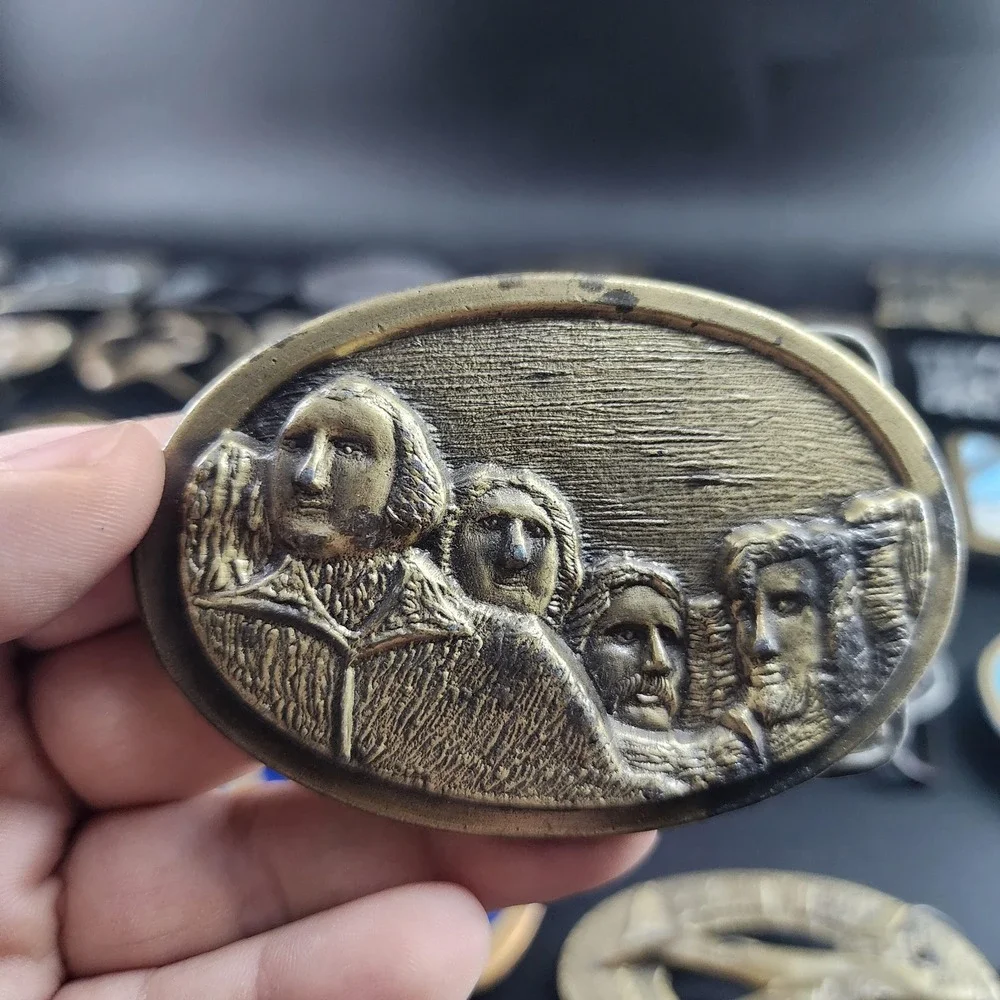 Vintage Mount Rushmore Belt Buckle